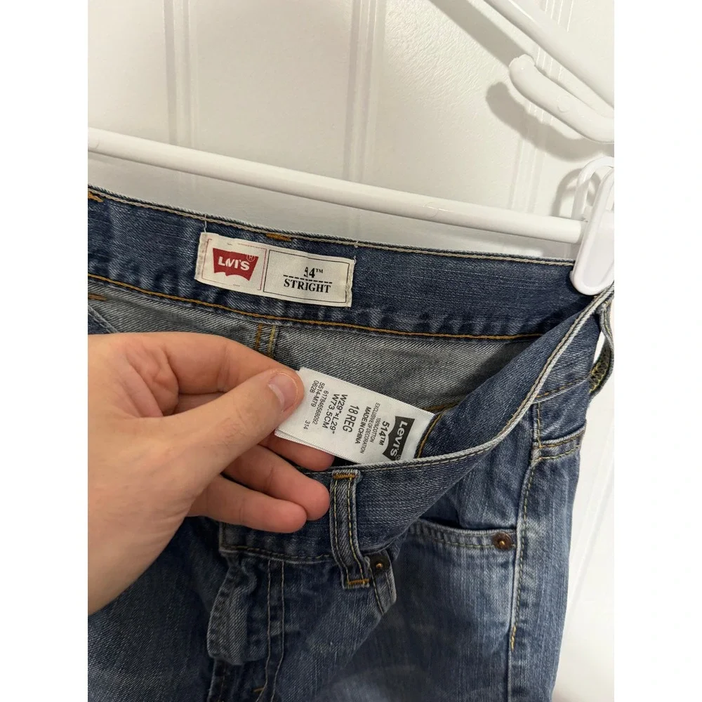 Levi's Jeans Boys 18 Reg 514 Straight Fit Medium Wash Blue Denim Pants EUC